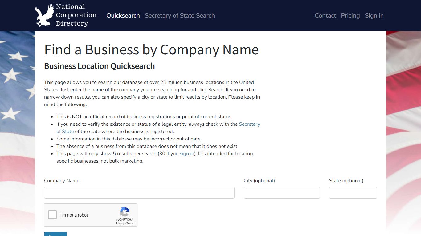 Find a Business by Company Name - corporation.directory